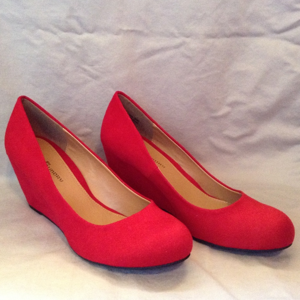Red Chinese laundry brand wedge